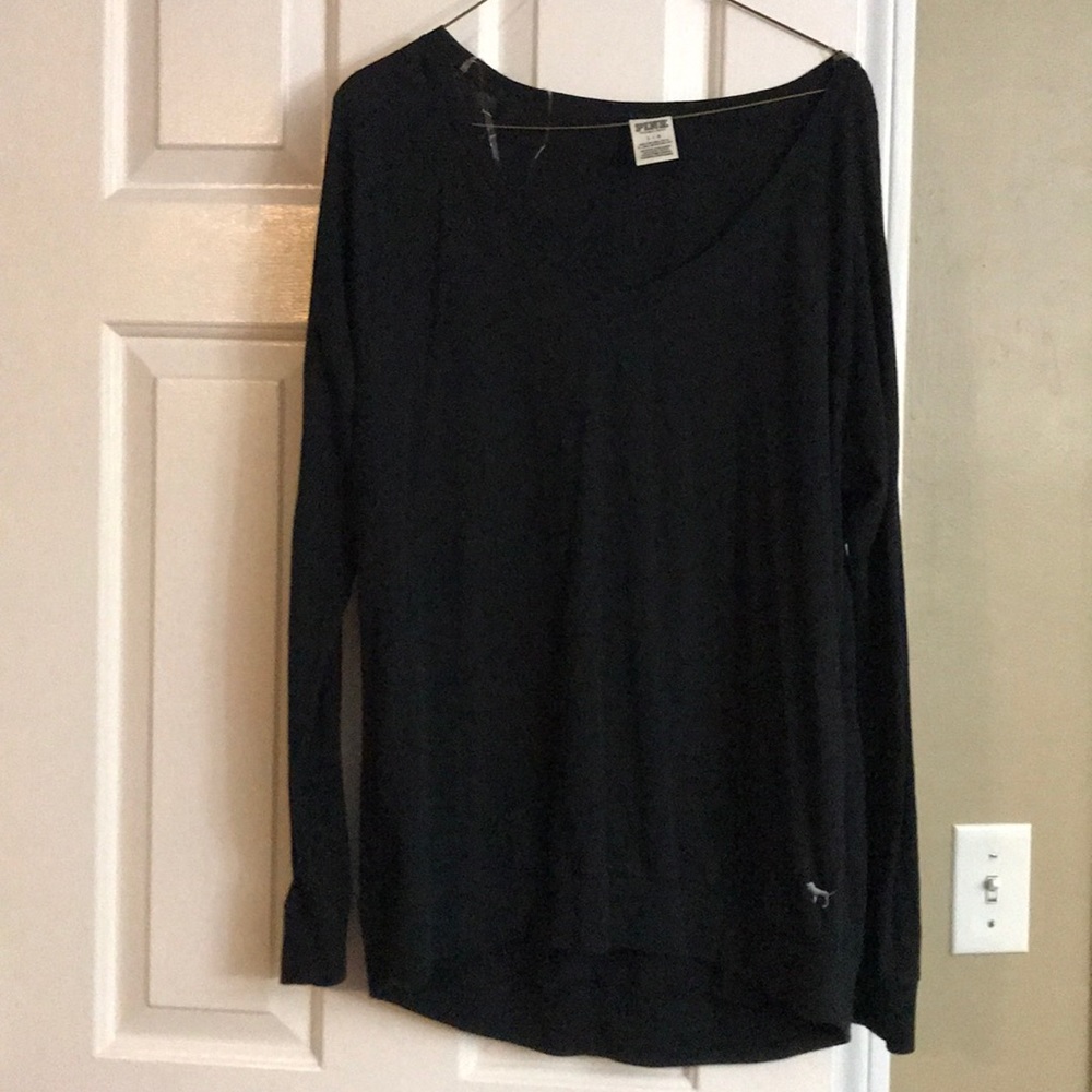 PINK lounge black shirt